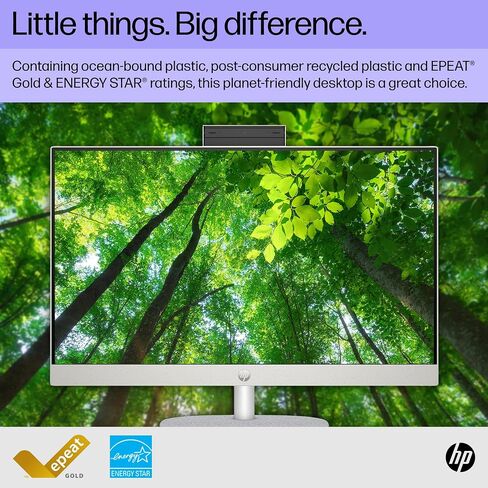 HP 23.8 inch All-in-One Desktop PC, FHD Display, AMD Athlon Gold 7220U, 4 GB RAM, 256 GB SSD, AMD Radeon Graphics, Windows 11 Home in Saudi Arabia