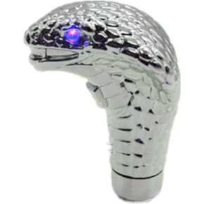 Universal Gear Shift Knob Snake Shape Shift Knob Shifter Gear Stick Shift Lever Head with Blue LED Lights