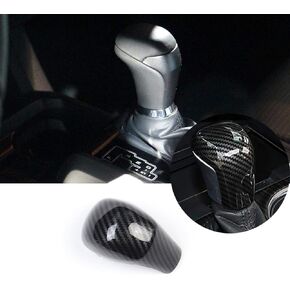 Gear Shift Knob Trim for Toyota Tacoma 2016-2022, for Pudora 2017-2020, for Land Cruiser 2016, for Highlander 2014-2019, ABS Carbon Fiber 1PC