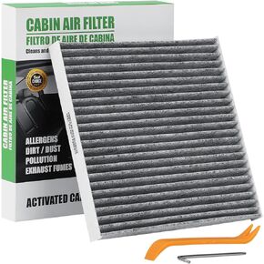 6033C(CF10374) Cabin Air Filter w/Activated Carbon Compatible with Toyota Tacoma 2005-2021,Dodge Dart 2013-2016,Pontiac Vibe 2003-2008.