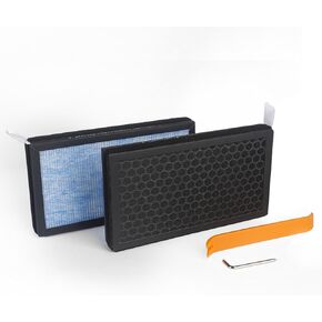 Tesla Model 3 Cabin Air Filter Tesla Model Y Cabin Air Filter by APOSLSLU - HEPA Filter With Activated Carbon - Fit For Tesla Model 3 Model Y 2016-2023 (with Removal Tools) 2 Pack