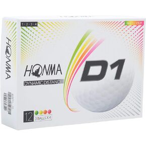 Honma D1 Golf Balls 1-Dozen Multi Color
