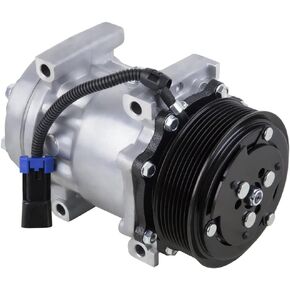 AC Compressor & 8 Groove A/C Clutch For Freightliner & Sterling Replaces Sanden SD7H15 4421 4482 4776 4885 - BuyAutoParts 60-02148NA New
