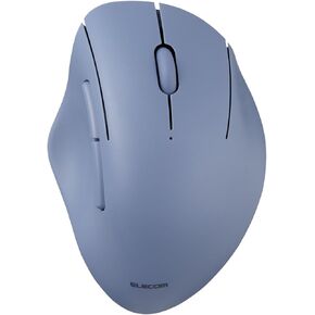 ELECOM Bluetooth Mouse Ergonomic Shape, Silent Click, 18-Month Battery Life, 2000DPI, 3 Buttons, Optical Sensor, Compatible with PC, Mac, Laptop, SHELLPA, Black (M-SH10BBSKBK)