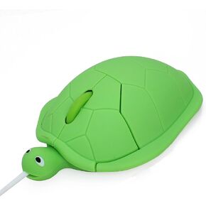 elec Space Wired Mouse, Cute Animal Dolphin Shape USB Wired Mouse Optical Mice for Desktop PC Laptop Computer,3 Buttons,3.87feet Cord-Blue