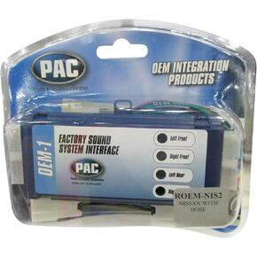 PAC ROEMINS-2 System Interface Kit to Replace Factory Radio and Integrate Factory Amplifiers for 1995-2002 Nissan Vehicles with Bose Audio Systems,Black