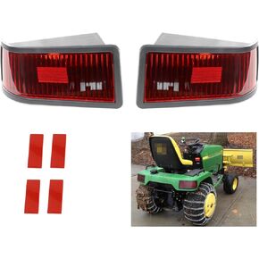 Tail Light Kit Compatible with John Deere 415 425 445 455 Red Lens w/o Bulb Replacement for M116504 M116505 M116132 M116133