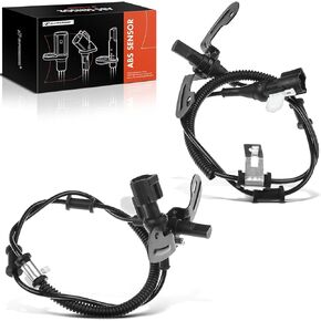 A-Premium ABS Wheel Speed Sensor Compatible with Ford Models - E-150/E-250/ E-350 Super Duty/E-450 Super Duty 2009-2010 - Front Driver and Passenger Side, (2-PC Set), Replace# 9C2Z2C205A, 8C2Z2C204B