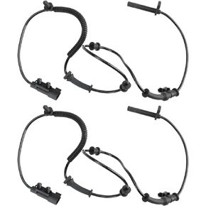TRQ Front ABS Wheel Speed Sensor Set Compatible with 2016-2022 Dodge 2016-2022 Jeep