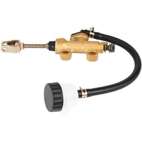 Motorcycle Rear Brake Pump Master Cylinder, Hydraulic Pump with Reservoir for Most Motorcycle Dirt Bike ATV