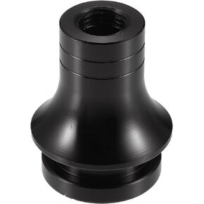 Car Gear Shift Knob Adapter, M10x1.25 Shifter Boot Retainer Universal for Manual Transmission Vehicles Durable Aluminum Alloy Black