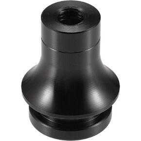 محول مقبض ناقل الحركة للسيارة، M12x1.25 مثبت صندوق ناقل الحركة العالمي لمركبات النقل اليدوي، سبائك الألومنيوم المتينة باللون الأسود