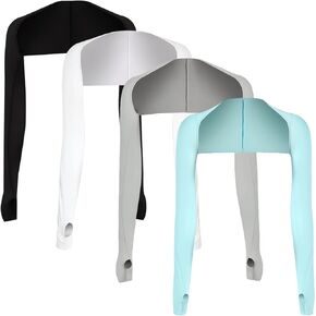 JEONEKID Cooling Shawl Arm Sleeves with Finger Holes for Women Anti-UV Protection, Sun Protection Cooler Shrug for Golf