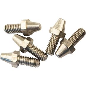 Goldfire Motorcycle Footpeg Replacement Studs/Cleats/Screws/Teeths (6) For Wide MX Offroad Chopper Bobber Style Foot Pegs