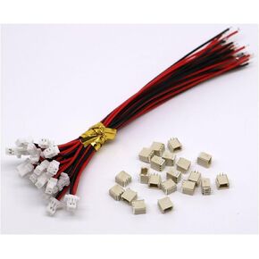 20 Sets Mini Micro Sh 1.0 Jst 2-Pin Connector Plug Male with 150Mm Cable & Female