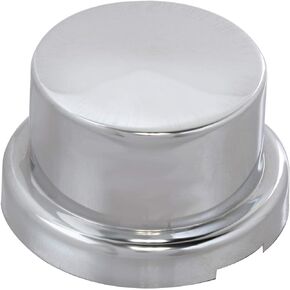 GG Grand General 10064SP 7/8 or 15/16 X 7/8 Inches Chrome Plastic Flat Top Tube Nut Cover w/Flange, Set of 10