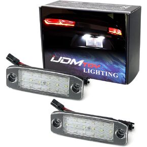 iJDMTOY OEM-Fit 3W Full LED License Plate Light Kit Compatible with Hyundai/Kia 2005-09 Tucson, 2006-11 Elantra, 2011-16 Sportage, 2011-2020 Sorento, Powered by 18-SMD Xenon White LED