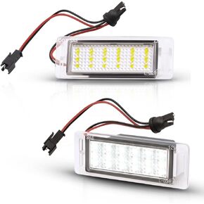 LED License Plate Lights Bright White Tag Lamp Replacement Compatible with Chevy 14-19 Corvette, 14-17 SS, 10-17 Equinox, 10-15 Buick Allure, 11-18 Cadillac CTS, 10-18 GMC Terrain, Pack of 2