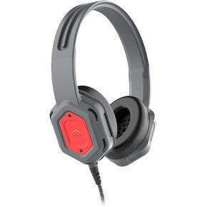 Brenthaven Headphones Wired | 3.5mm Jack On-Ear Rugged 2 Adjustable Headphones with Long Tangle Free Cord - Lightweight Durable and Drop Tested School Supplies for Kids Travel and K-12 Students - Gray
