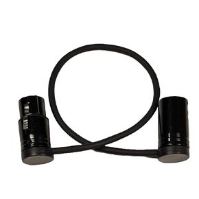 2-Pcs Low-Profile 3-Pin XLR Female to XLR Male Adjustable-Angle Cable Compatible with Sound Devices 302, 552, 633, 688, 788T Mixer, Zaxcom, Zoom F8 Recorder and More, Black