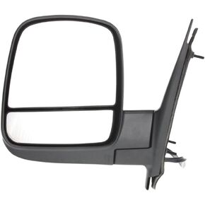 For Chevy Express 2500 2008-2018 Door Mirror Driver Side | Power | Heated | Textured Black | Replacement For 15227418 | GM1320396