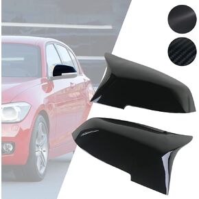 Door Mirror Cover Cap (Carbon Fiber) Compatible with BMW F20 F21 F23 F30 F31 F32 F33 F34 F36 F87 M2 X1 E84 Accessories Side View Rearview Housing