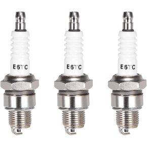 uxcell E6TC Spark Plug for 50cc 70cc 90cc 110cc Moped Scooter ATV Dirt Quad Go Kart, 3pcs