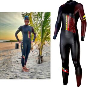 SUMARPO Triathlon Wetsuit 4/2mm, Yamamoto Smoothskin Neoprene Skinsuits for Open Water Swimming, ECO-Based, Fina & Ironman & USAT Approved
