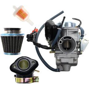 Carbhub GY6 150cc Carburetor GY6 24mm Carb for Kazuma Taotao Roketa SunL Baja Eagle Chinese Go Kart Carb with Air Filter Carb for 150cc Scooter Carburetor ATV 150cc Carburetor TaoTao 150cc Carburetor