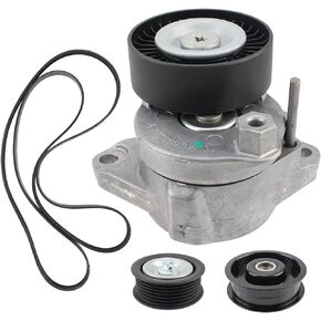 AUTOKAY Engine Drive Belt Tensioner & Idler Pulley Serpentine Belt kit for Mercedes-Benz 2722021419 2722000270 2722021019 6pk2404