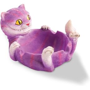 Crazy Trippy Purple Alice In Wonderland Cheshire Cat Ashtray