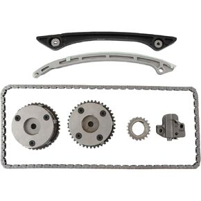 PANGOLIN Timing Chain Kit+2 VVT CJ5E6C525AD CJ5E6C524AD & Oil Pump Chain for 2011- Range Rover Evoque 2.0L, for 2011-2014 Freelander MK2 2.0L, for 2014-2018 Discovery Sport L550 2.0L Aftermarket Parts