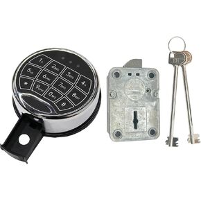 Digital Electronic Keypad Lock for Safes, Gun Safe Lock Replacement, Time Delay Safe Lock Including 2 Emergency Keys for Locksmiths (Left Swing Bolt)