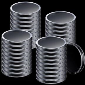 39 mm Silver Dollar Case Round Coin Capsules Silver Bar Capsule Holders Silver Dollar Coin Holder Clear Silver Dollar Coin Holder for 1 oz Silver and Copper Rounds (40)