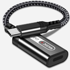 USB C to Lightning Audio Adapter, USB Type C Male to Lightning Female Earphone Converter Compatible with iPhone 15/15Pro, iPad Pro, Galaxy S23/S22/S21, MacBook USB C Laptop(Audio Only, Not Charging)