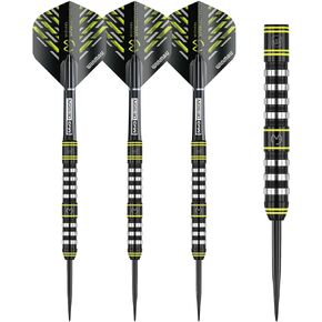 Winmau Michael Van Gerwen MvG Assault 90% Tungsten Darts Set with Flights and Stems (Shafts)