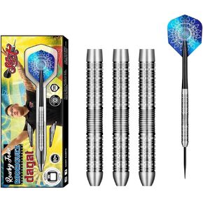 Shot! Darts Steel Tip Rowby-John Rodriguez 80% Tungsten Pro Throwing Darts for Maximum Scoring Handcrafted Professional Dart Set and Flights Made in New Zealand Metal Tip Bar Darts