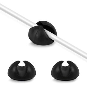 True Line Automotive 10 Pack Phone Cord Holder - Adhesive Cable Holder - Cord Clips for Desk & Cars, Cable Holders for Cords, Multi-Purpose Charger Cord Holder, Perfect for Cable Management