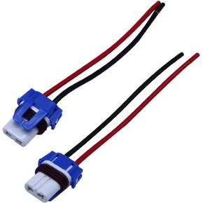 9005 HB3 Ceramic Socket Wire Harness Connectors for Headlights or Fog Light 2PCS