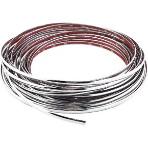 Lunsom Custom Most Chrome Plated Decoration Trim Strip Line, Car Door Fender Interior DIY Moulding Trimming Strip for Most Vehicle (12M x 6MM) in Saudi Arabia