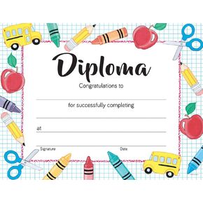 Great Papers!® Grade School Diploma Certificates, 8.5" x 11", 15 count (2020002)