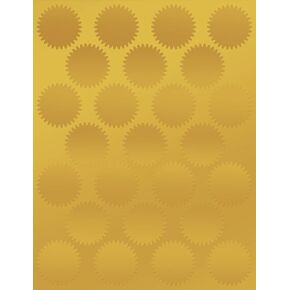 Great Papers! Starburst Gold Foil Certificate Seal, 1.75", 100 Count (949351)