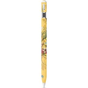 Skin Compatible with Apple Pencil (USB-C) - Yellow Marble End - Premium 3M Vinyl Protective Wrap Decal Cover - Easy to Apply | Crafted in The USA by MightySkins