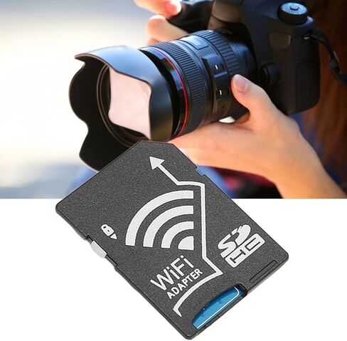 محول بطاقة TF إلى محول بطاقة SD، محول قارئ بطاقة ذاكرة الكاميرا، محول WiFi SD لصور الكاميرا إلى الأجهزة اللوحية المحمولة لاسلكيًا، لـ JPG، PNG، BMP لـ MP4، AVI، MOV. in Kuwait