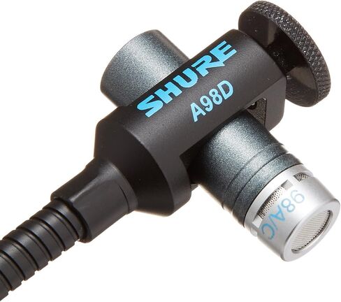 ميكروفون Shure BETA 98AD/C Drum - ميكروفون مكثف قلبي مصغر مزود بمضخم أولي مدمج RPM626، وحامل طبل A98D لوضع آمن وكابل C98D بطول 15 بوصة - مثالي للأفخاخ والتوم والقرع in Saudi Arabia