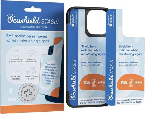 إدراج حماية من الإشعاع الكهرومغناطيسي فائق النحافة من Ocushield لهاتف iPhone 13 Pro | 14 | 14 Pro - يحافظ على قوة الإشارة أثناء الحماية من المجالات الكهرومغناطيسية in Saudi Arabia