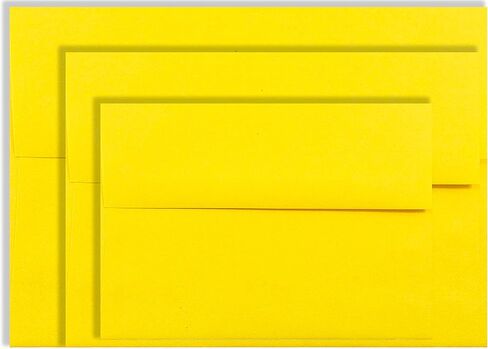 Bright Sun Yellow A7 50 Boxed 5-1/4 x 7-1/4 Envelopes for 5 x 7 Invitation Envelopes from The Envelope Gallery in Saudi Arabia
