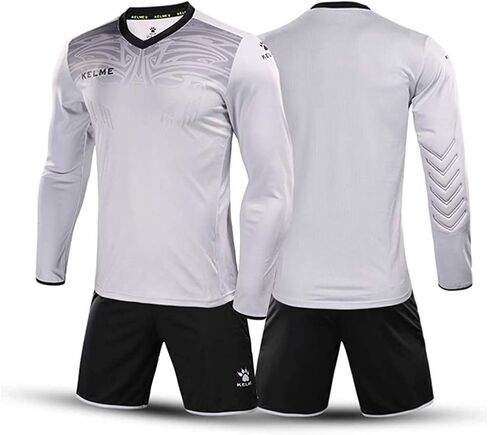 طقم الزي الرسمي لحارس مرمى كرة القدم من KELME - قميص حارس مرمى كرة القدم المبطن للرجال والسراويل القصيرة والجوارب - مقاسات الأطفال والكبار in Kuwait