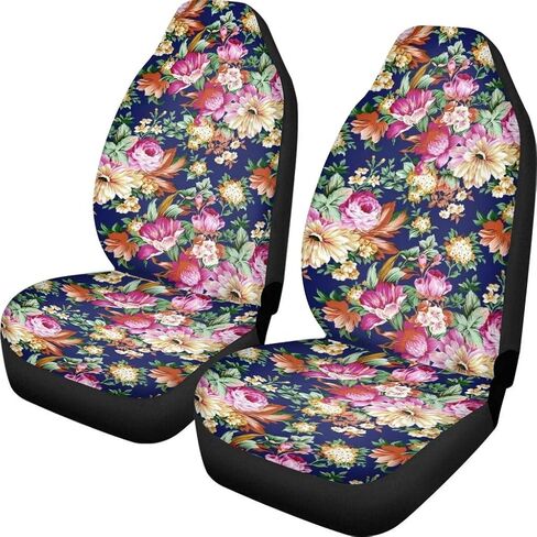 JoyLamoria Customize Personalized Printing Auto Seat Covers 2 pc Set, Seat Protector Car Front Seat Mat Cushion for Cars Sedan SUV Truck or Van in Saudi Arabia