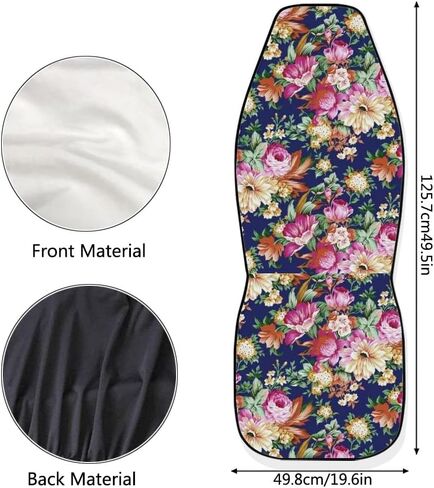 JoyLamoria Customize Personalized Printing Auto Seat Covers 2 pc Set, Seat Protector Car Front Seat Mat Cushion for Cars Sedan SUV Truck or Van in Saudi Arabia
